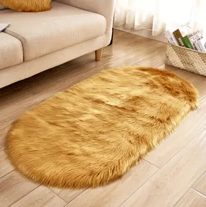 Wholesale 2021 Hot Sale Heart Shaped Fur Leather Rugs Faux Carpets Women For Home