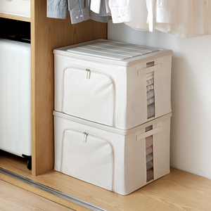 SHIMOYAMA Thêm Lưu Trữ Dung Lượng Lớn Thùng Với Cửa Sổ Rõ Ràng, Tủ Quần Áo Tổ Chức Và Quần Áo Túi Lưu Trữ Với Nhựa Nắp Che - Product Image 2