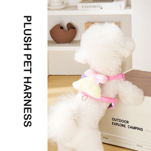 Arnés de malla ajustable para mascotas Blue Elephant, chaleco para perros, arnés lindo para cachorros para paseos al aire libre - Product Image 5