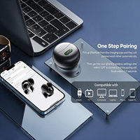 Écouteurs sans fil portables pour les ventes sur les plateformes en ligne, avec crochets d'oreille flexibles à mémoire de forme, ajustement confortable, étui de charge rapide Type C