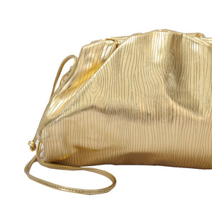 Sac à boulettes nuage doré scintillant convertible <span class=keywords><strong>pochette</strong></span> de soirée pour les mariages et les soirées cocktail, sac à main de luxe pour femmes OEM personnalisé - Product Image 5