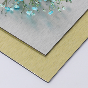 Panneau mural extérieur composite aluminium-plastique léger et ignifuge, finition brossée, ACP ACM, 4 mm, pour appartement et hôtel - Product Image 2