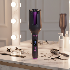 Fer à boucler électrique professionnel rotatif automatique portable à long tube en céramique, modèle ellipse, pour femmes GENAI ZC890 – Meilleures ventes - Product Image 4