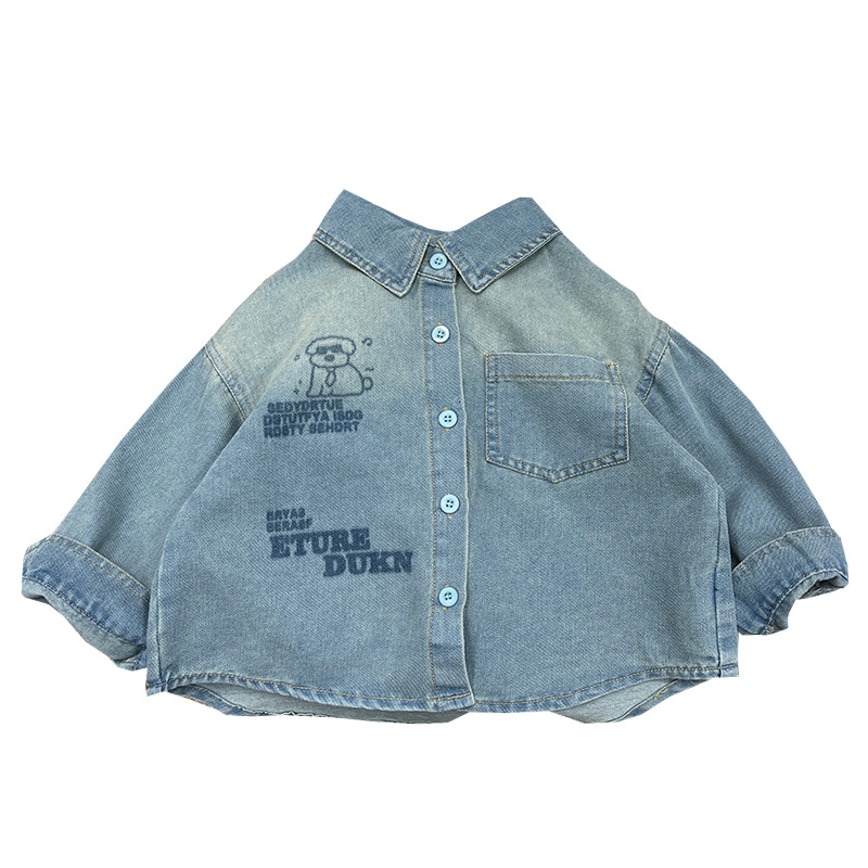 トップス Birth Of  Child Denim macra Baby Denim Shirt