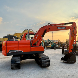 Excavadora de segunda mano DOOSAN DX140, excavadora usada Original de marca Coreana de alta calidad a la venta - Product Image 1