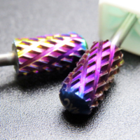 Prix de gros 3/32" Fraise à ongles en carbure violet à tête ronde et corps large 4XC 3XC pour machine de manucure et pédicure