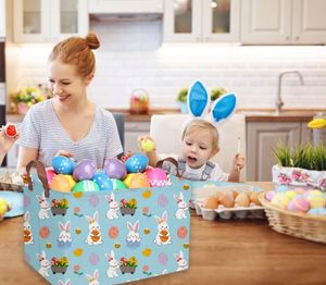 <b>Blue</b> Baby Gift <b>Storage</b> Basket Collapsible Nursery Hamper Organizer Bin Waterproof Toy <b>Box</b> for Organizing - Product Image 2