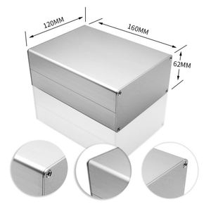 <b>Metal</b> Audio Amplifier Case Manufacturer Customized CNC Machining Aluminum <b>Box</b> Enclosure Case Electric Meters IP54 Powder Coating - Product Image 3