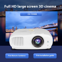 Projecteur CH-TZ3000 4K Ultra HD avec 3000 lumens, 3D portable, 3LCD, haut-parleurs intégrés, garantie 1 an pour une utilisation professionnelle et éducative