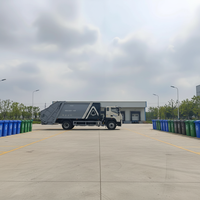 Camion à ordures compacteur Tianyun 14cbm 2.0L moteur arrière 4x2 manuel diesel gestion des déchets avec compacteur Euro 3 émissions