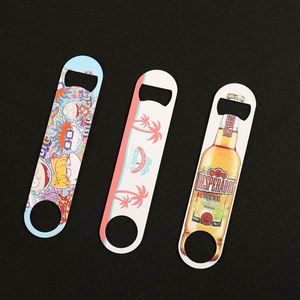 Décapsuleur de bouteille de bière AGH en acier inoxydable plat pour sublimation personnalisée avec photo - Product Image 2