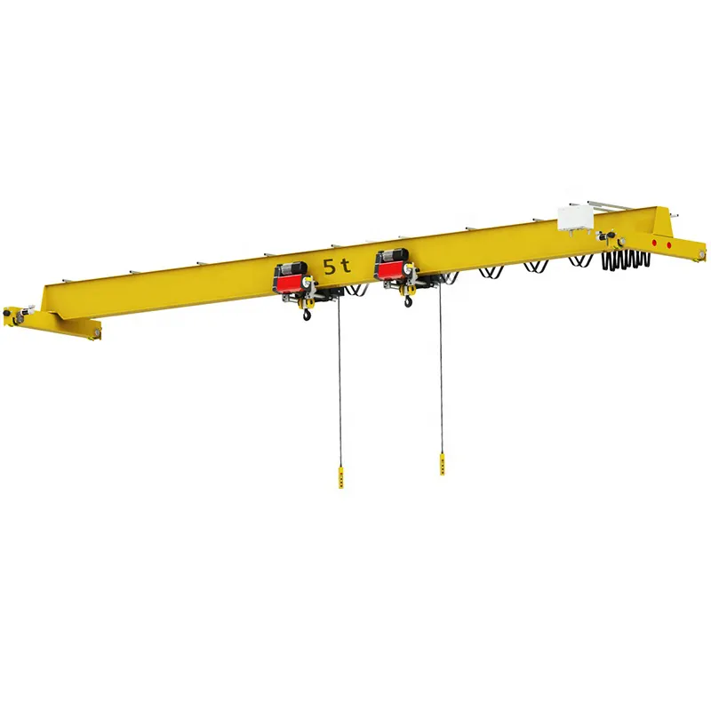 Harga pabrik kualitas tinggi overhead crane 5 ton dengan jenis Eropa electric hoist
