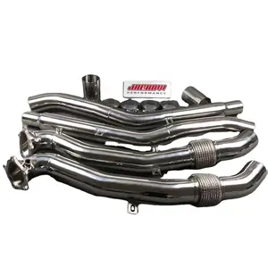 Turbocompresor para coche, tubo de escape catback personalizado, piezas de turbina turbo, para Audi S6, S7, RS, RS7, C7, 4G, 4,0