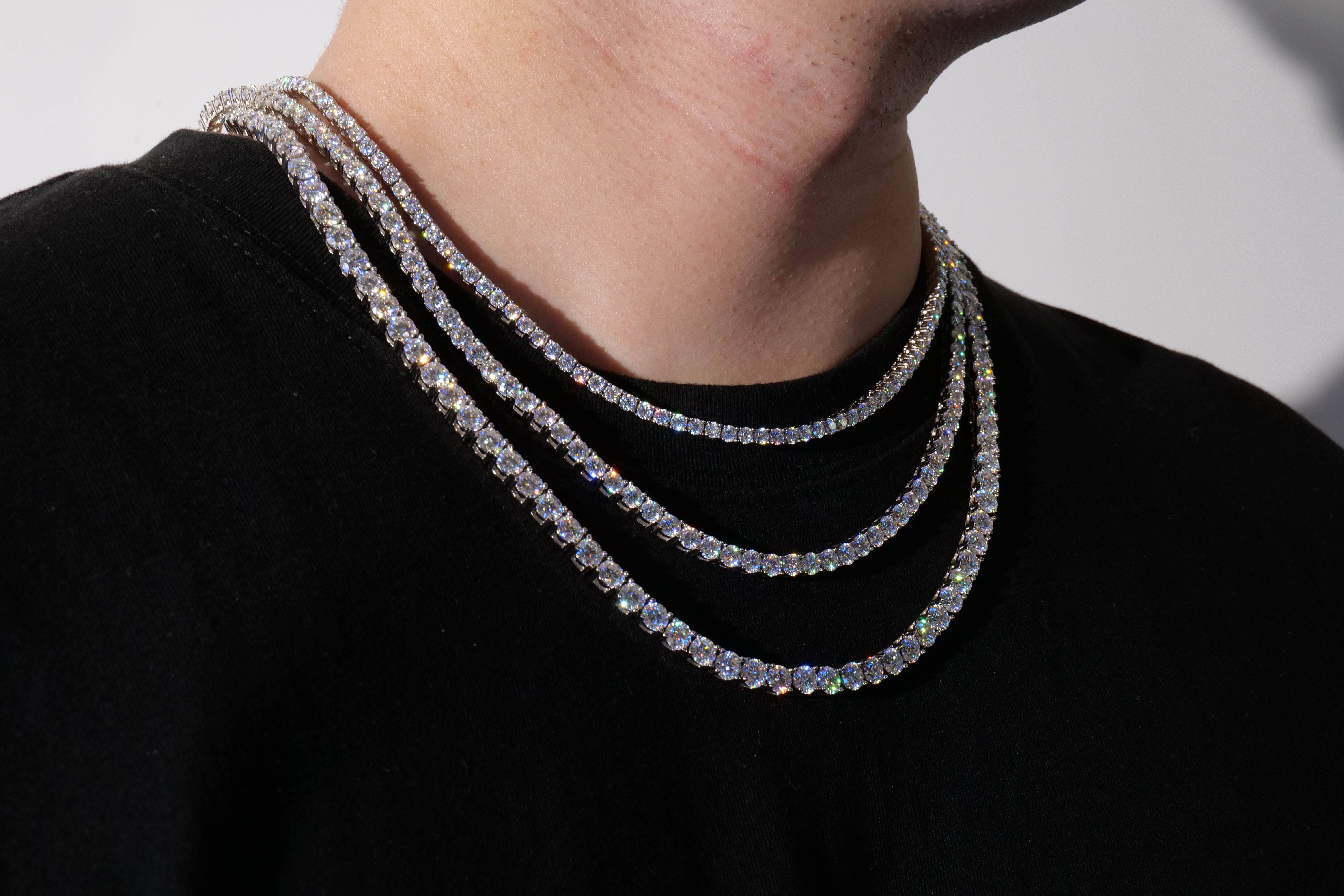 5mm moissanite tennis chain