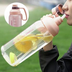 A512 büyük su bardağı taşınabilir bardak özel Logo 1800Ml spor plastik su şişesi - Product Image 3