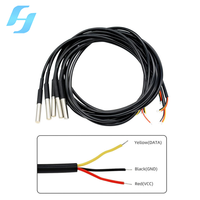 IP68 Waterproof 1m Digital Temperature Probe for Stainless Steel Encapsulated Immersion Mount for Home Appliances