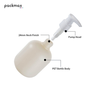 Bouteille pompe en PEHD de 300 ml en matière pelucheuse pour crème pour les mains et lotion corporelle - Contenant personnalisé en forme de bouteille souple pour gel douche enfant - Vente en gros - Product Image 2