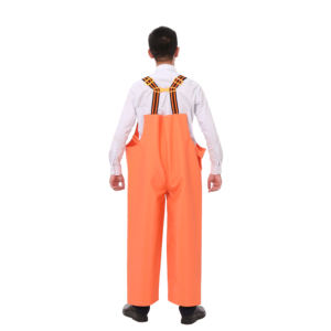 Overol de Pesca con Tirantes, Impermeable, de Plástico PVC Amarillo - Product Image 4