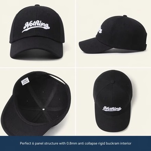 Gorra de Béisbol de 6 Paneles con Bordado 3D en Relieve, Tela de Algodón, Fábrica BSCI para Mayoristas, Estilo Urbano, Servicio OEM, Bajo MOQ - Product Image 4