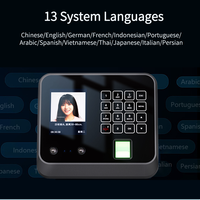 JINGXIN Machine de Présence à Reconnaissance Faciale, Code QR, Mot de Passe, Empreinte Digitale et Palmprint, Configuration Multi-Langues
