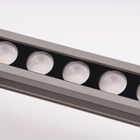 Éclairage extérieur architectural lumière linéaire laveuse murale linkable 3000K IP67 18W wallwasher led éclairage
