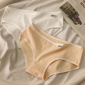 <span class=keywords><strong>Ropa</strong></span> <span class=keywords><strong>Interior</strong></span> de Algodón para Mujer, Tallas L-3XL, Cintura Baja, Triangular, Color Liso, Bragas para Chicas, Venta al Por Mayor - Product Image 4