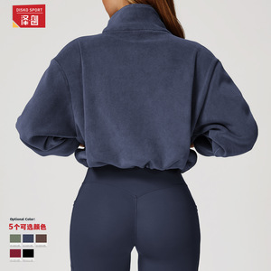 Manteau polaire pour femme Zechuang, manches longues, col montant, coupe-vent, taille haute, vêtement technique d'extérieur - Product Image 1