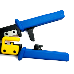 Herramienta crimpadora de malla de alambre, herramienta hidráulica para crimpado de terminales de cable de red RJ45, pelacables de grado industrial - Product Image 3