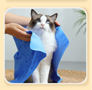 Toalla Superabsorbente para Mascotas Petop, para Perros y Gatos, con Material <span class=keywords><strong>de</strong></span> Cuero <span class=keywords><strong>de</strong></span> Secado Rápido y Estuche Portátil para Botella, Suministros para Mascotas OEM - Product Image 5