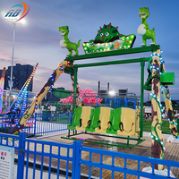 Manège à bascule dinosaure pour enfants, équipement d'attraction populaire pour parcs d'attractions, parcs de loisirs et fêtes foraines, à vendre