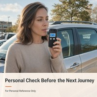 Alcoholímetro Semiconductor, Regalo de Cumpleaños, Detector de Alcohol en el Aliento Confiable para Amigos que Conducen Frequentemente
