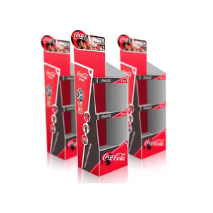 段ボール製飲料陳列棚 環境に優しい軽量 床置き型 スーパーマーケット＆店舗プロモーション用 - Product Image 2