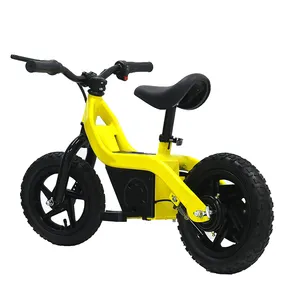 niño 12 scooter Suppliers-Bicicleta eléctrica de dos ruedas para niños, patinete recargable de 12 pulgadas