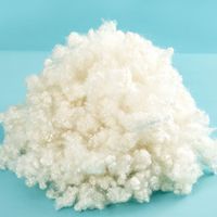 Fibre de polyester creuse recyclée en vrac pour ligne de production, matière première certifiée OEKO-TEX Standard, prix de gros