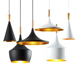 Minimalist Creative Pendant <b>Light</b> Aluminum LED Black White Home Chandelier Eye Caring - Product Image 5