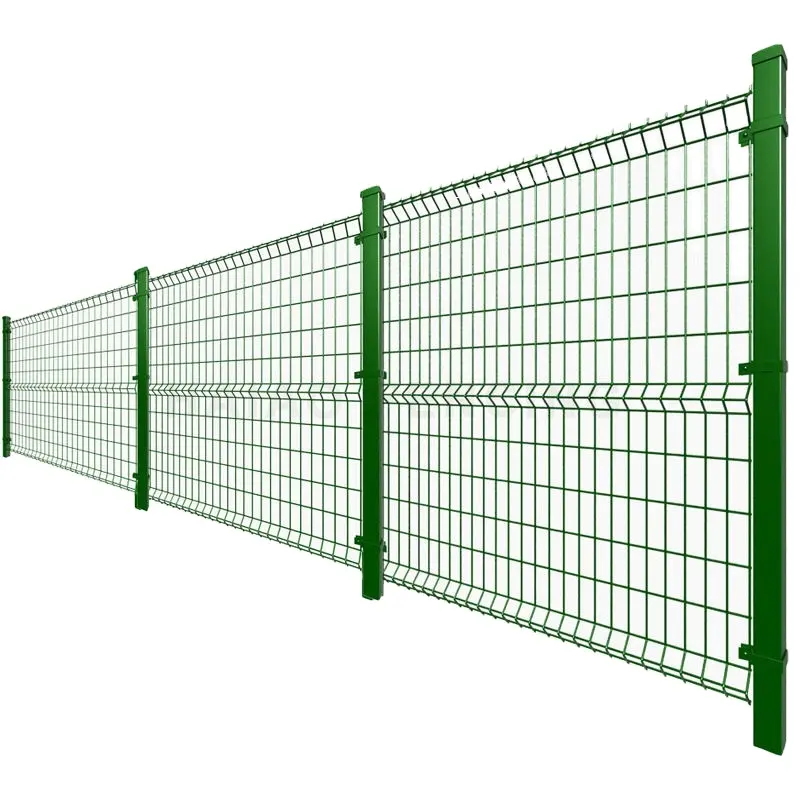 Decorative Powder Coated 3D V Fold Rigid Pvc Slat Privacy Garden Fence For Road House Villa School Playground Park Factory