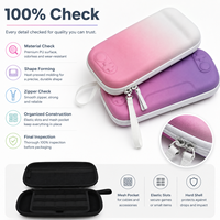 Étui de protection portable pour console de jeu en EVA personnalisé avec fermeture éclair, étanche, antichoc, coque rigide, 2-3 compartiments, sac de transport et de rangement
