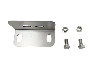 แผ่นเหล็กฉากแข็งแรงสำหรับยึดพื้น รองรับมุมฉากสำหรับติดตั้งฐานกั้นน้ำ - Product Image 3