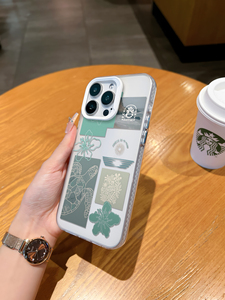 Coque antichoc en TPU <span class=keywords><strong>vert</strong></span> menthe clair avec patchwork floral <span class=keywords><strong>tortue</strong></span> marine, esthétique estivale plage pour iPhone 17 16 15 14 13 Pro Max - Product Image 4