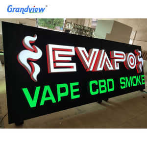 Letrero de pared de tienda con iluminación frontal, letreros de negocios, logotipo de restaurante para interiores, <span class=keywords><strong>Stor</strong></span> para exteriores, logotipo de Metal personalizado - Product Image 1