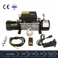 Treuil d'ancre électrique étanche sans fil 12V 24V DC avec frein de coupure de courant et revêtement antirouille pour yacht, accostage et remorquage de bateaux