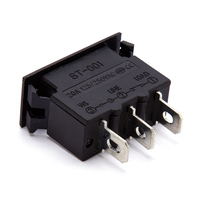 Interrupteur à bascule électrique ST-001 à réinitialisation automatique ON/OFF, mini disjoncteur avec LED, interrupteur de surcharge