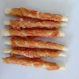 Envoltura de pollo de 22cm, palo de cuero crudo, golosinas dentales para perros, masticar de proveedor Premium - Product Image 6