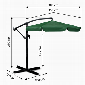 Hot <strong>Sale</strong> Outdoor <strong>Parasol</strong> 3m-commercial-market-umbrellas Summer Steel <strong>Garden</strong> Patio Umbrella Windproof Sun Protection with Base - Product Image 3
