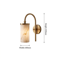 Lampe murale en albâtre avec LED blanc chaud, design moderne, livraison directe, vente en gros, usine pour les marchés d'Amérique du Nord et d'Europe, supportée par DDP