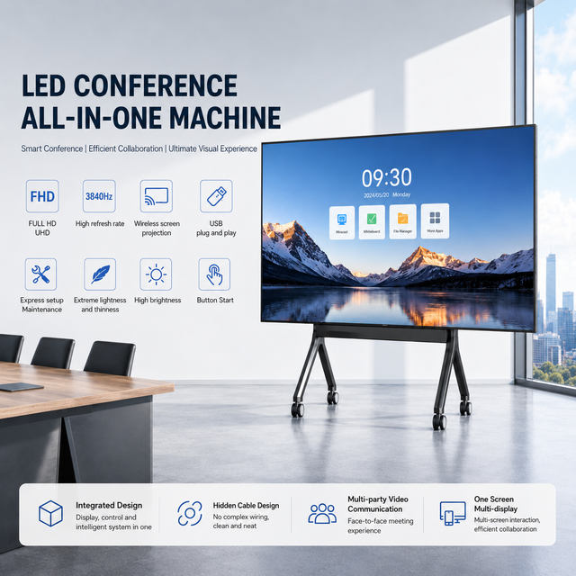 108'' 135" 163'' All-in-One LED Display P1.25MM  LED Video Wall for Conference Meeting Room Smart Advertising Screen