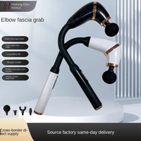 Nouveau modèle de pistolet de massage sans fil portable à 30 vitesses, moteur sans balais rechargeable, 6 têtes de massage, relaxation myofasciale du corps et des bras