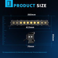 Barre lumineuse LED DXZ 20C02 de 20 pouces, rétroéclairage ambre, DRL RGB blanc RGB pour conduite tout-terrain, camion, SUV, VTT, UTV, bateau, tracteur, chariot élévateur