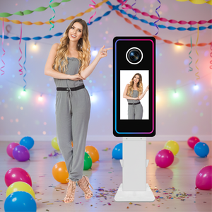 Miroir magique pour selfie sur pied avec imprimante photo pour mariage et fête - Product Image 1