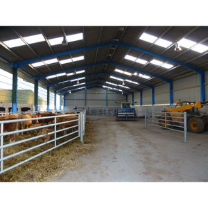 Piccolo Stalla Prefabbricata per Bestiame / Capannone per Mucche con Telaio in Acciaio Zincato e Materiali Metallici - Product Image 5